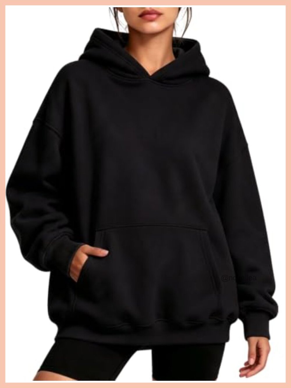 Oversized Fleece Hoodie 50% Cotton 50% Polyester Pullover Sweatshirt